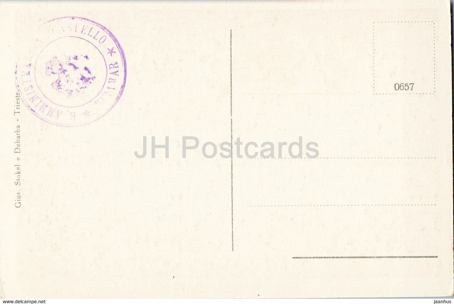 Trieste - Miramar - Salone di bordo - 0657 - carte postale ancienne - Italie - inutilisée