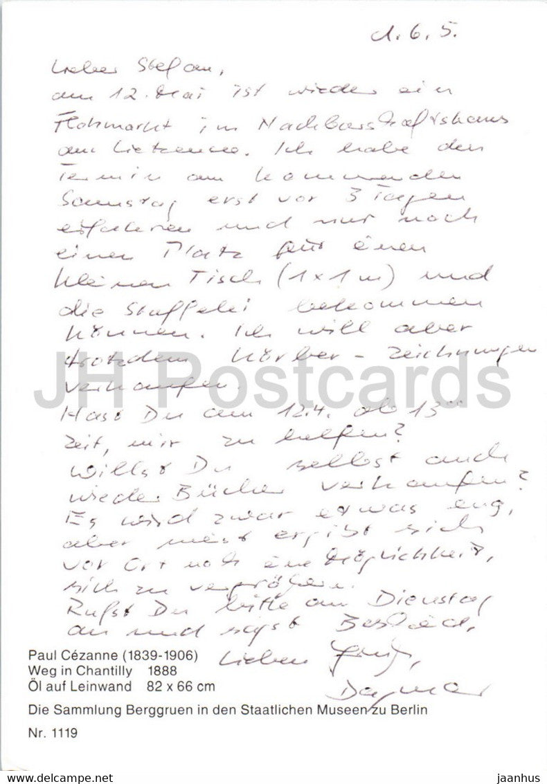 tableau de Paul Cézanne - Weg à Chantilly - Art français - Allemagne - occasion