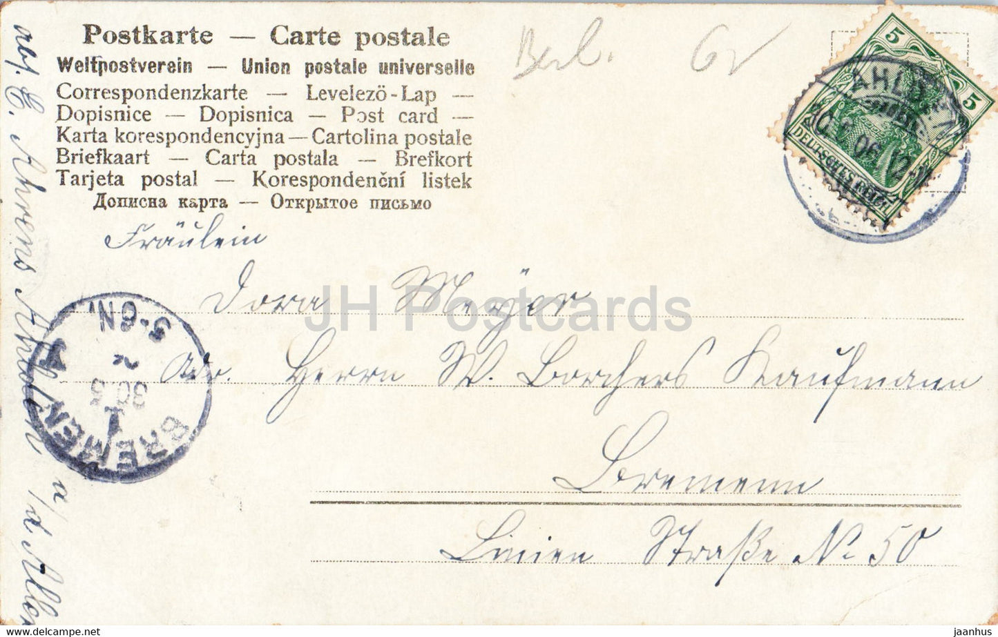 Berlin - Nationalgallerie - old postcard - 1906 - Germany - used