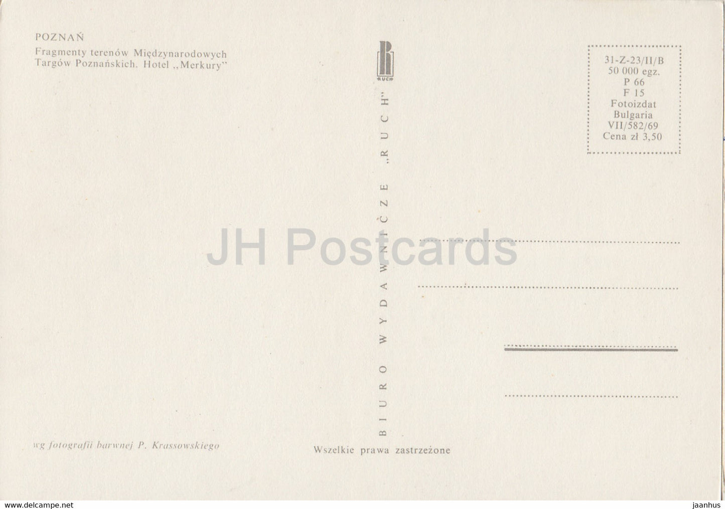 Poznan - Foire de Poznan - hôtel Merkury - bus - Pologne - inutilisé