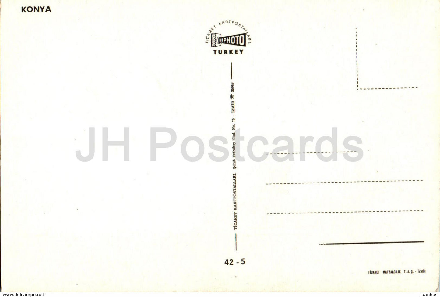 Konya - 42-5 - Turkey - unused
