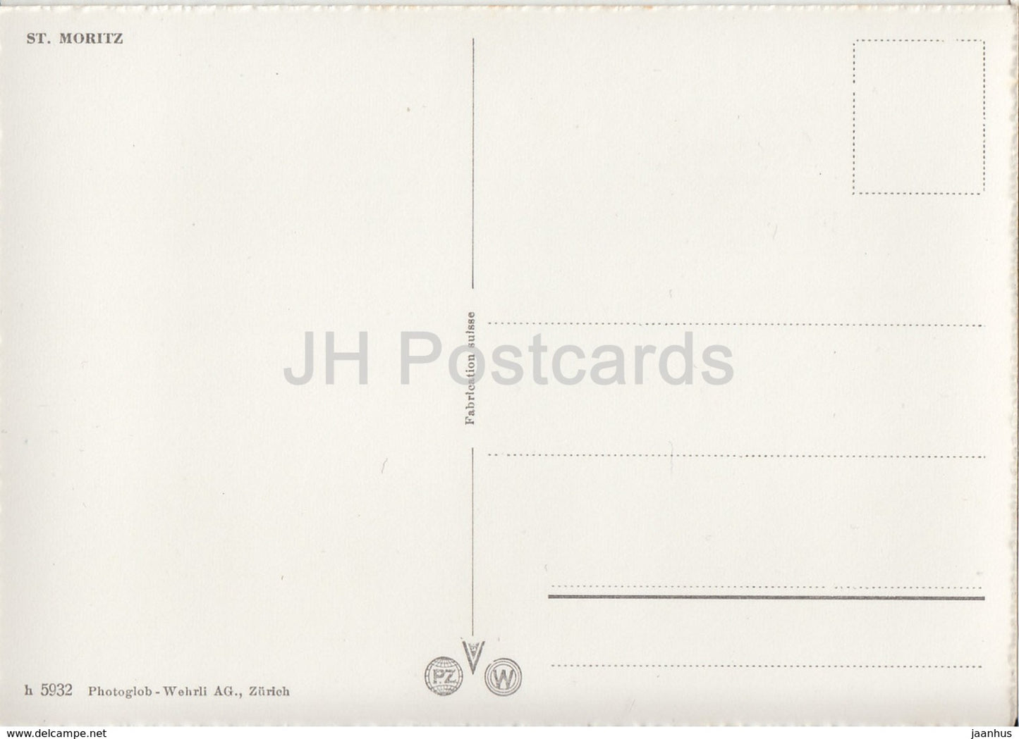 St Moritz - 5932 - Switzerland - unused