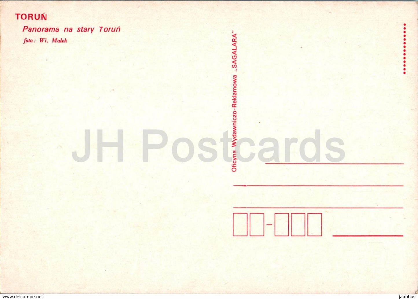 Torun - Panorama na stary Torun - Panorama of old Torun - Poland - unused