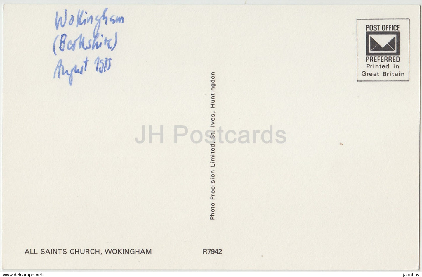 Wokingham - All Saints Church - R7942 - 1985 - United Kingdom - England - used