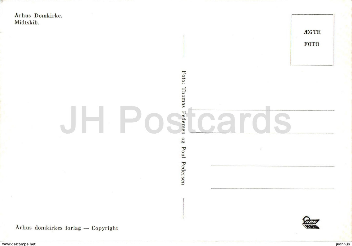Arhus - Aarhus - Domkirke - Midtskib - Dänemark - unbenutzt