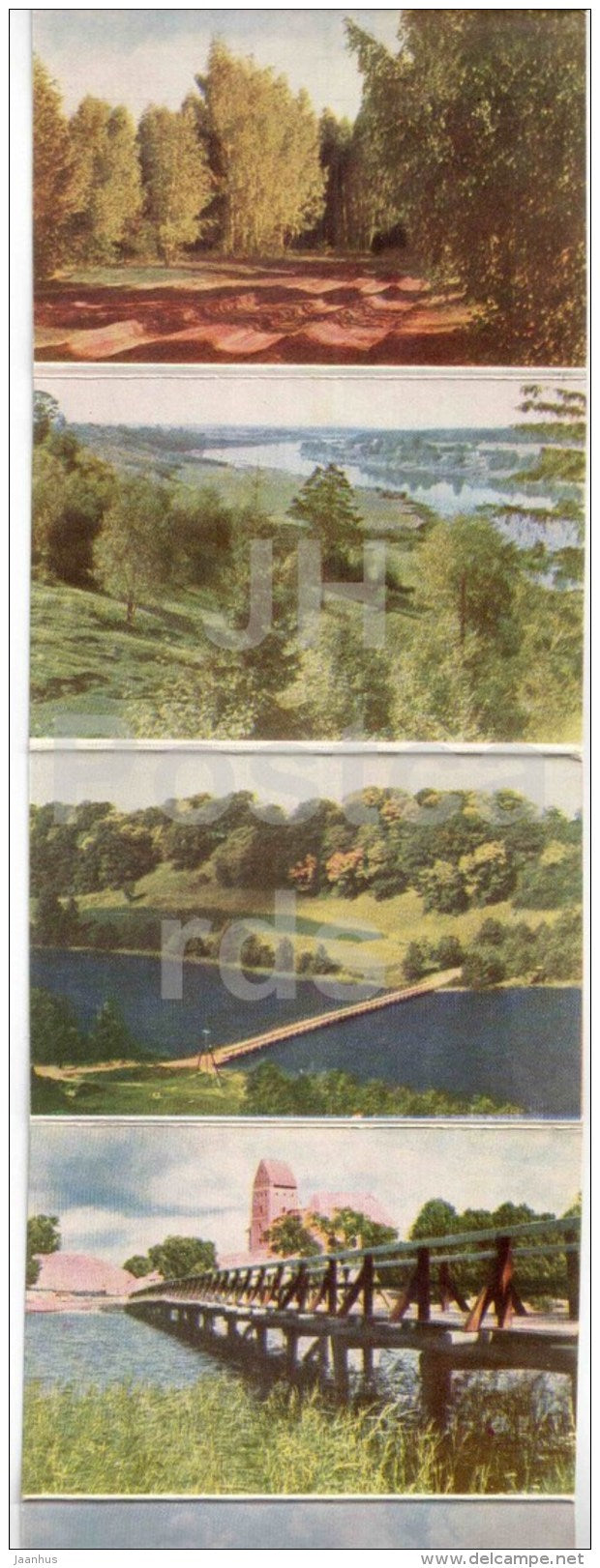 My Lovely Homeland - leporello - 1965 - Lithuania USSR - unused - JH Postcards