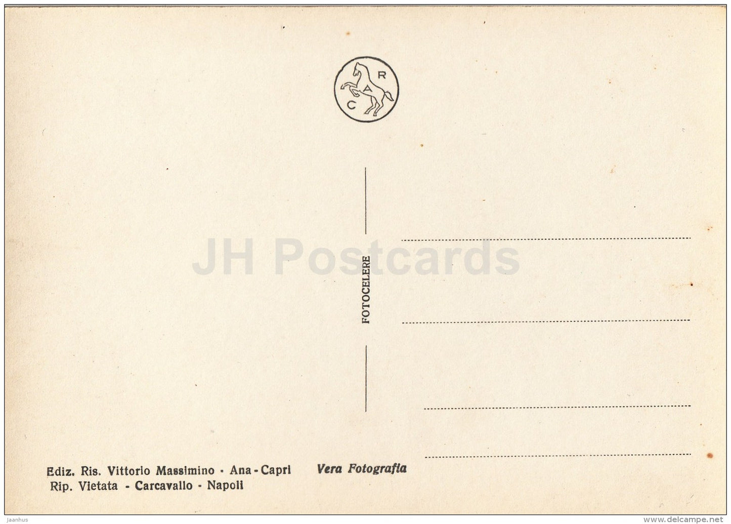 Anacapri - San Michele - La Sfinge Egiriana e Panorama - The Egyptian Sphinx and Panorama - Italy - Italia - unused - JH Postcards