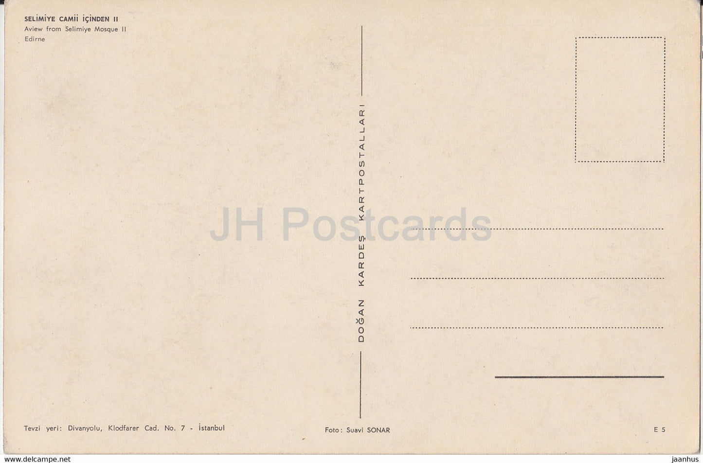 Edirne - Une vue de la mosquée Selimiye II - Turquie - inutilisé
