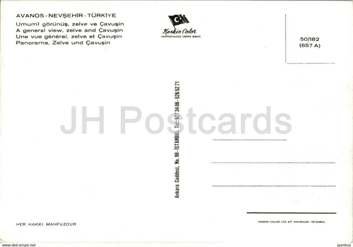 Avanos - Nevsehir - Eine Gesamtansicht - Zelve und Cavusin - Multiview - Brücke - Türkei - unbenutzt