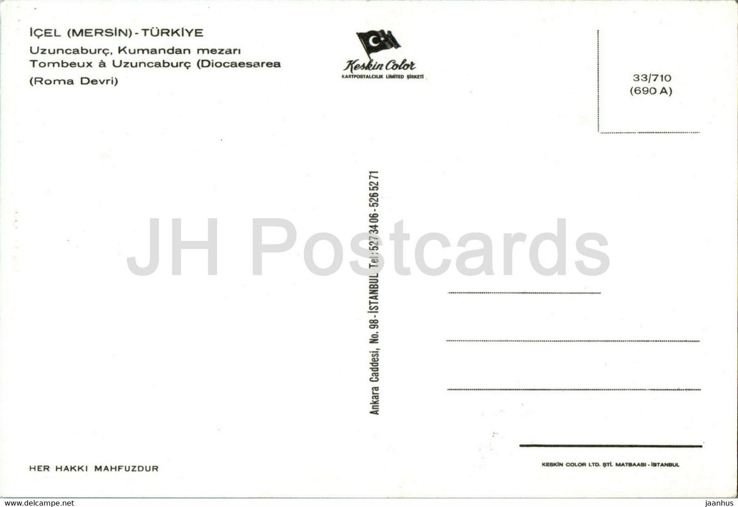 Icel - Mersin - Uzuncabuc Kubandan mezari - tombeau - monde antique - Turquie - inutilisé