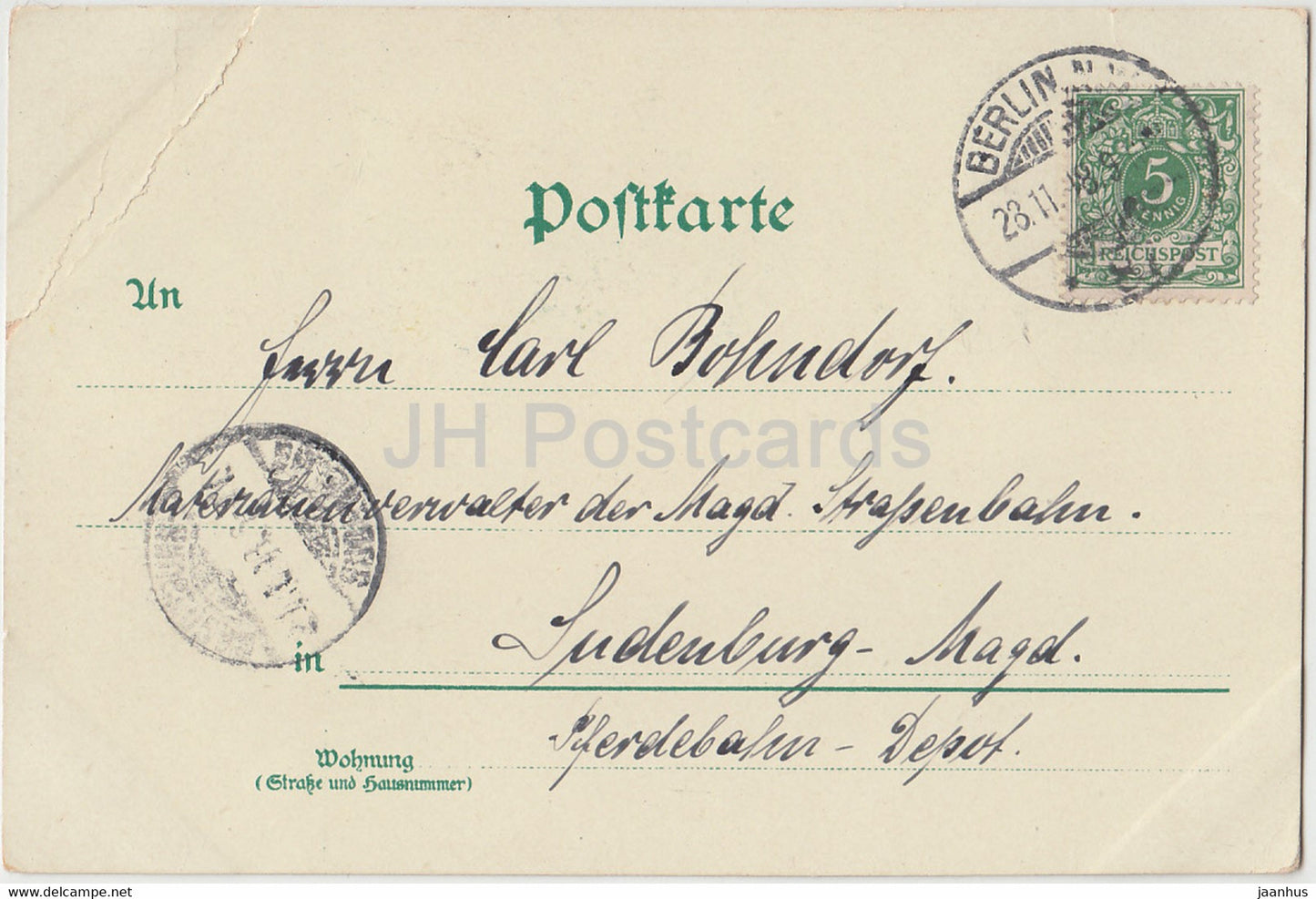 Gruss aus Berlin - Kaiser Wilhelm Denkmal - old postcard - Germany - used