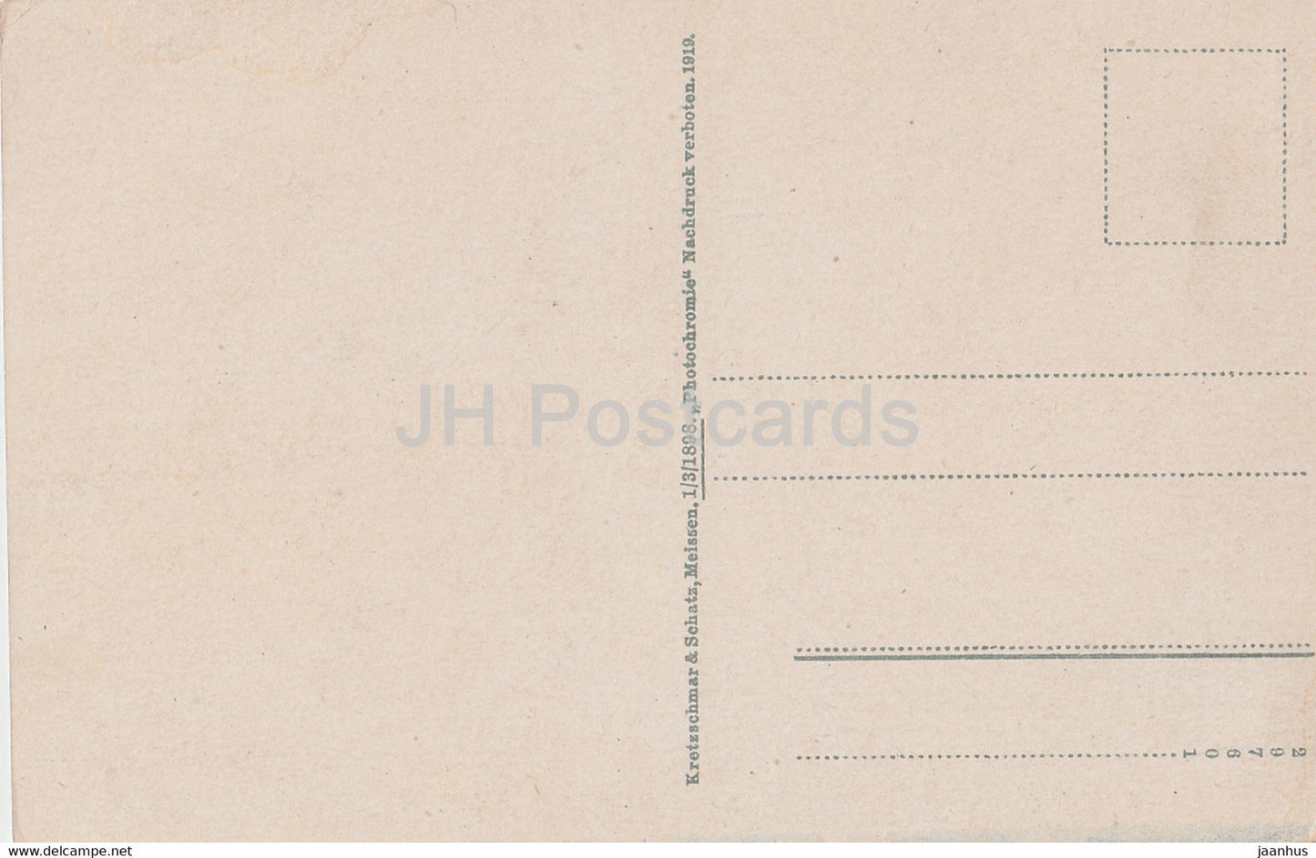 Wernigerode vom Schloss aus gesehen mit Brocken im Hintergrund - old postcard - 1919 - Germany - unused