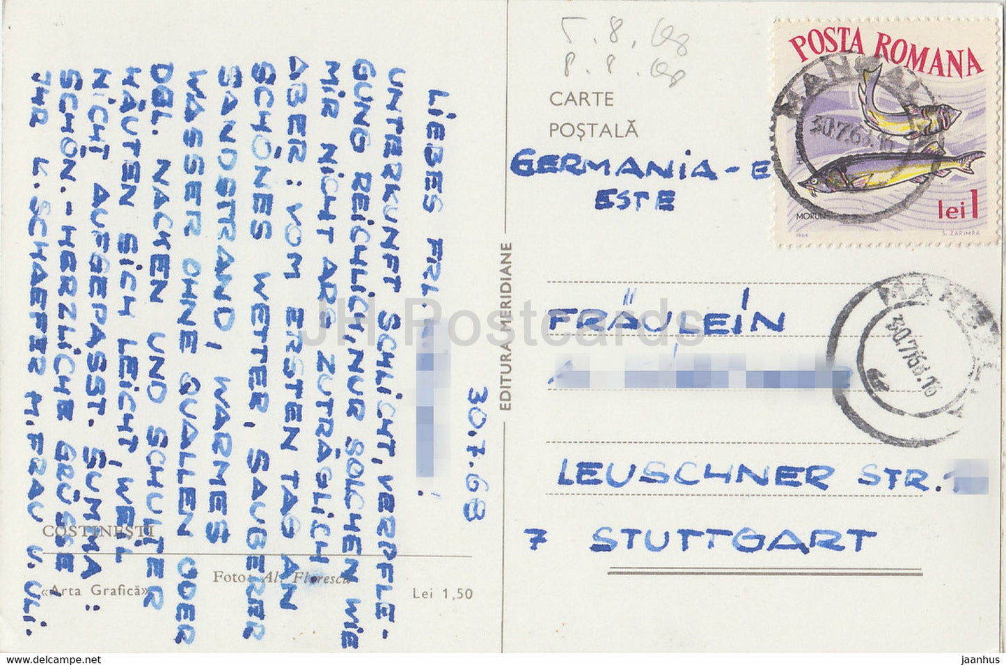 Costinesti - 1968 - Romania - used