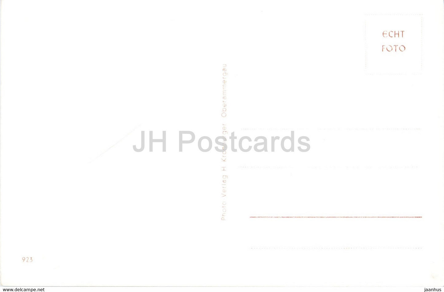 Oberammergau - Buhne des Passionstheaters - theatre - old postcard - Germany - unused