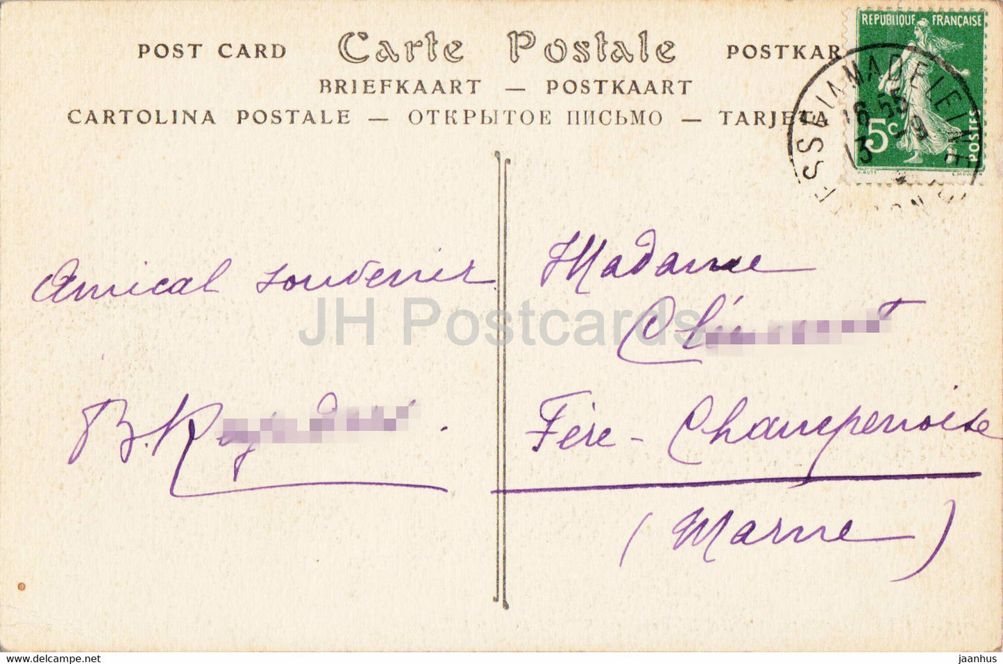 Bagnoles de L'orne - Vue sur l'Etablissement Thermal prix du Roc au Chien - 204 - carte postale ancienne - 1913 - France - occasion