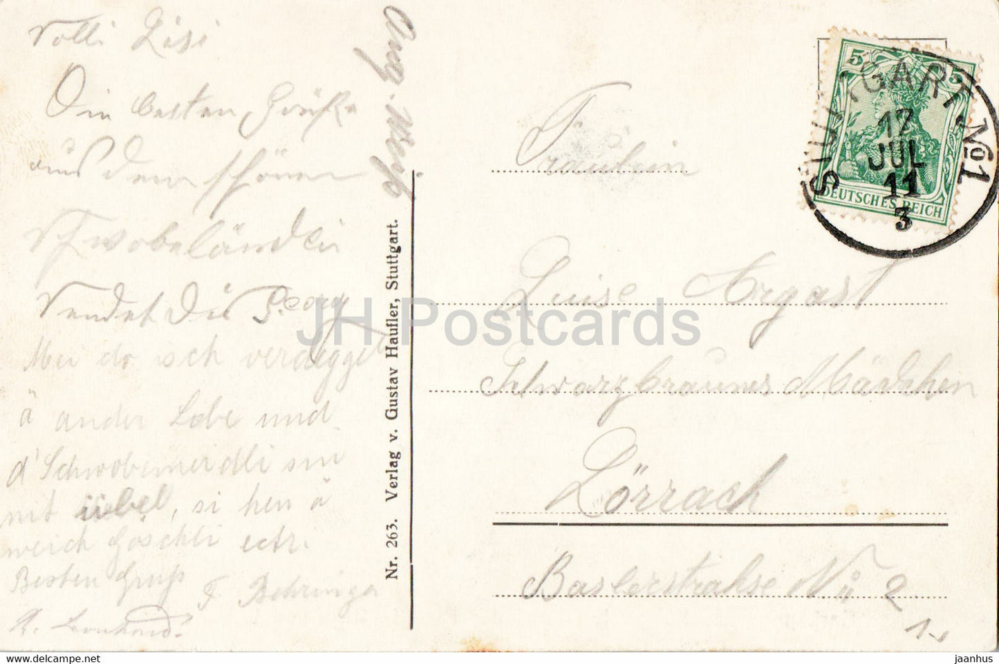 Sarkophag des Konigs Karl und der Konigin Olga von Wurttemberg - old postcard - 1911 - Germany - used