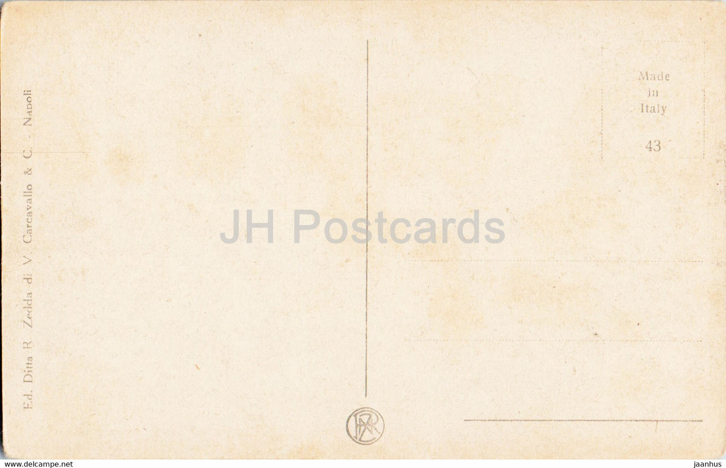 Napoli - Parco Grifeo - Hotel Bertolini - 43 - old postcard - Italy - unused