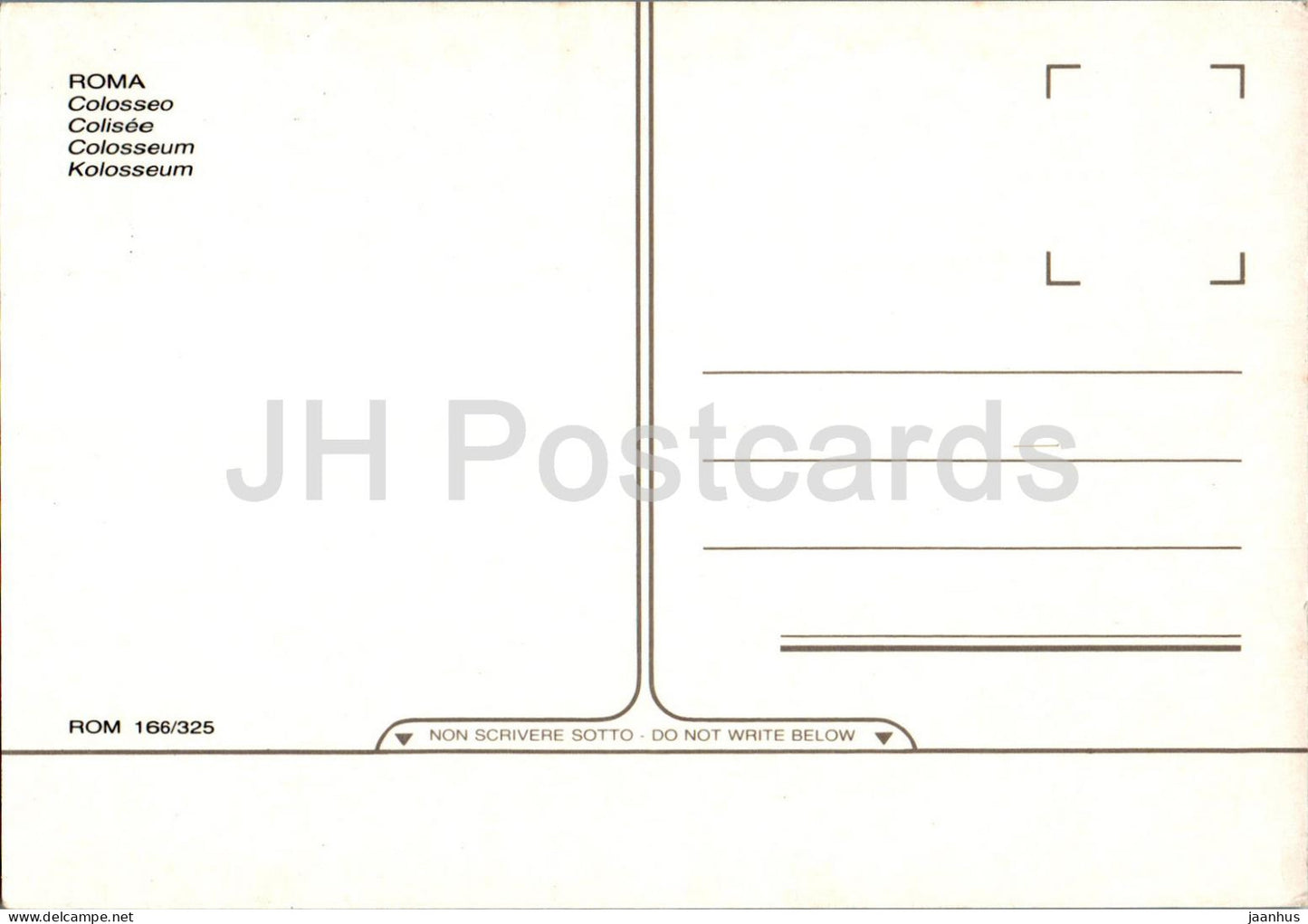 Roma - Rome - Colosseo - Colosseum - ancient world - 166/325 - Italy - unused
