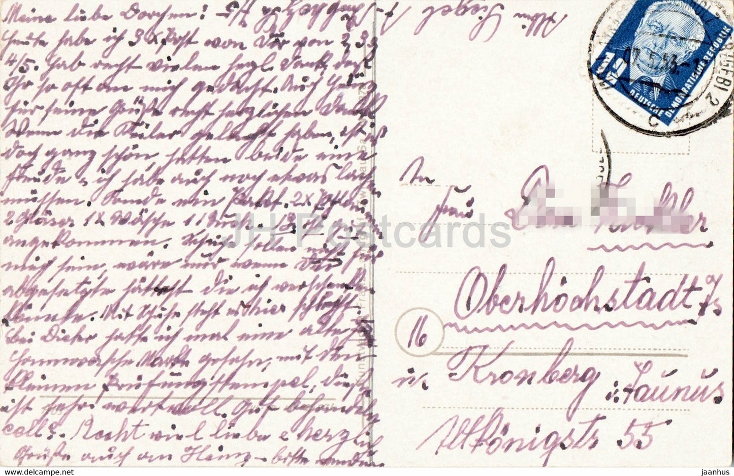 Wolkenstein - Erzgeb - carte postale ancienne - Allemagne - DDR - utilisé