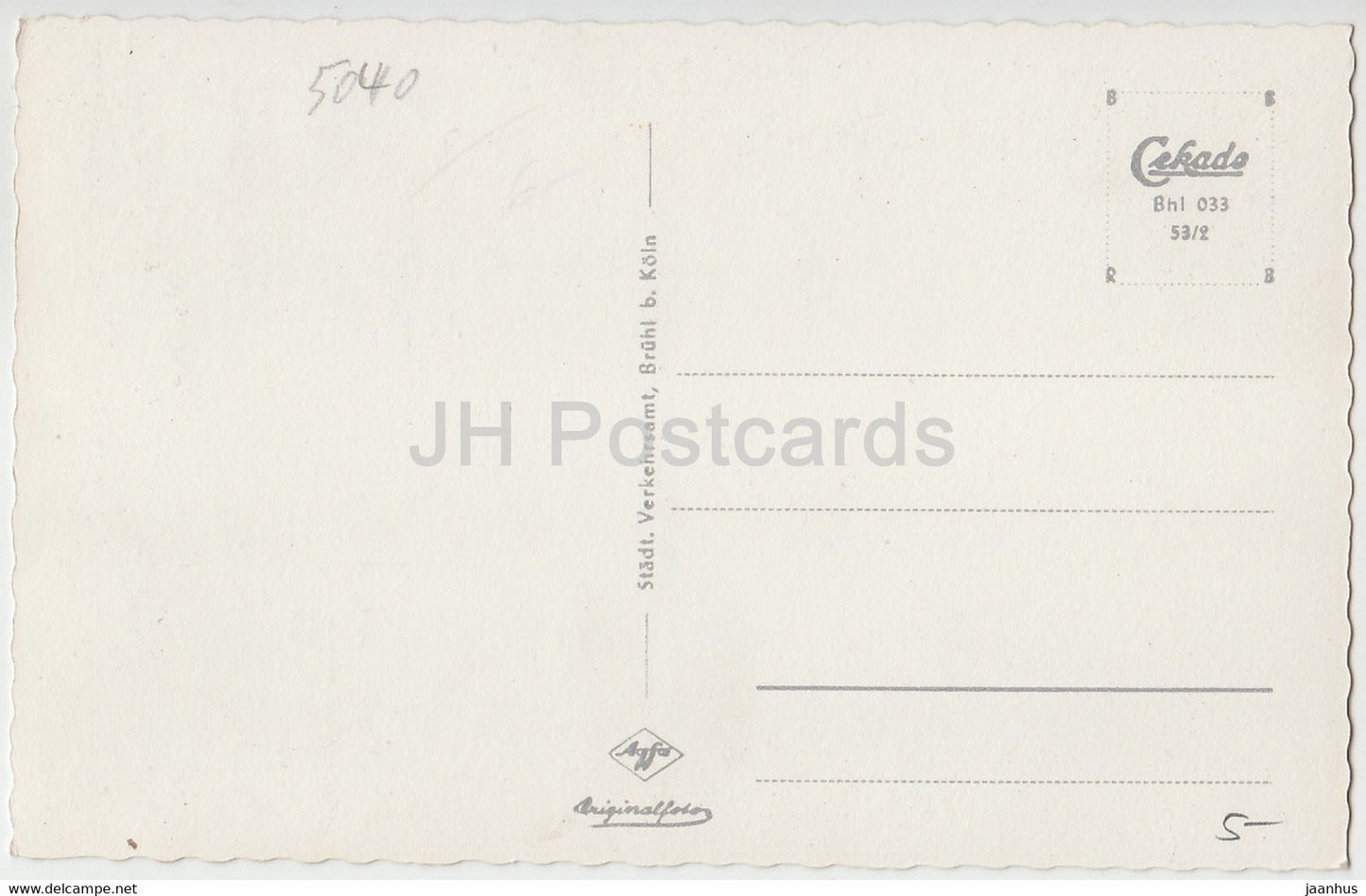 Schloss Augustusburg - Brühl - Troppenhaus - Schlossgraben - Schloss - Deutschland - unbenutzt