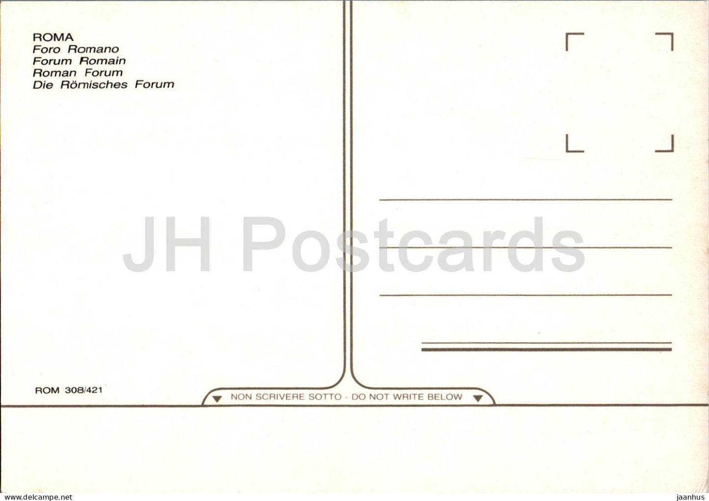 Roma - Rom - Foro Romano - Forum Romanum - Antike Welt - 308/421 - Italien - unbenutzt