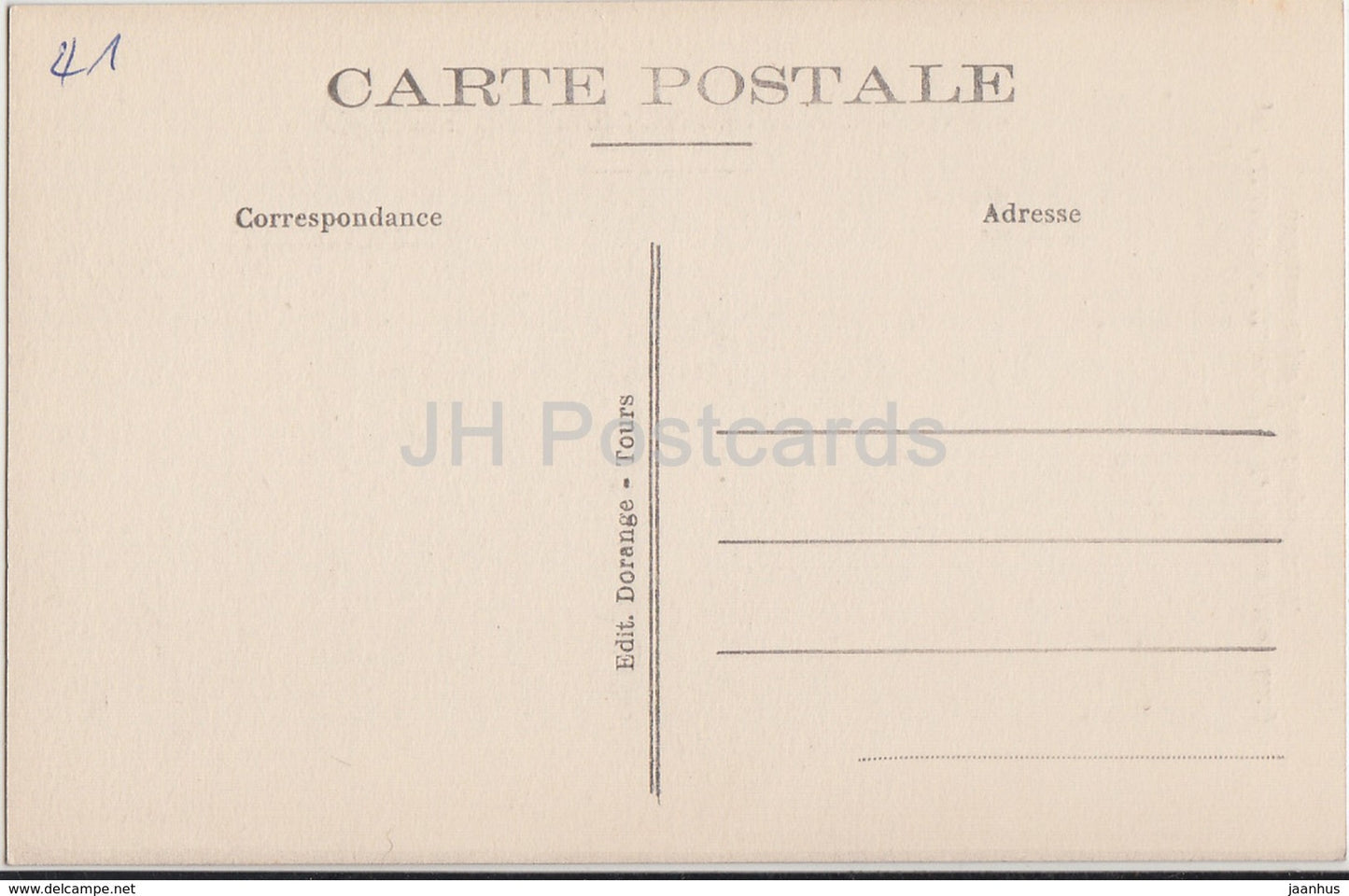 Chateau - Chambord - Salamandre par Jean Goujon - 36 - old postcard - France - unused