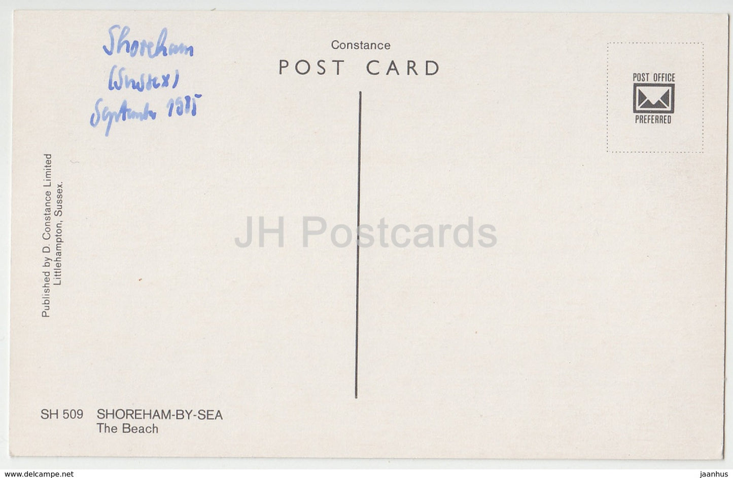 Shoreham-By-Sea - The Beach - sailing boat - SH 509 - 1985 - United Kingdom - England - used