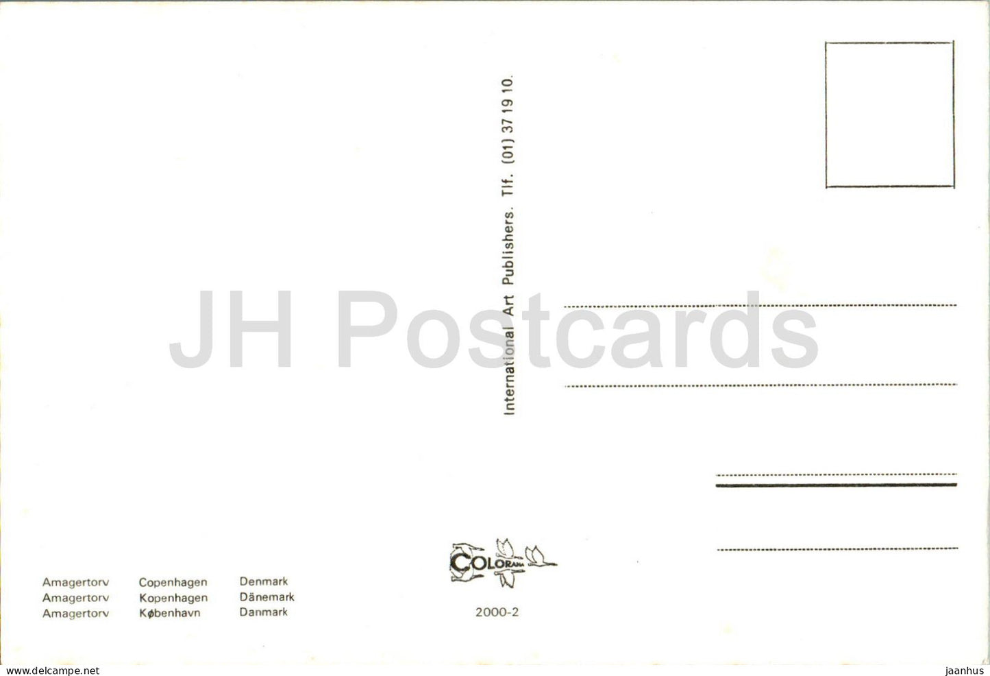 Copenhague - Kobenhavn - Amagertorv - 2000-2 - Danemark - inutilisé