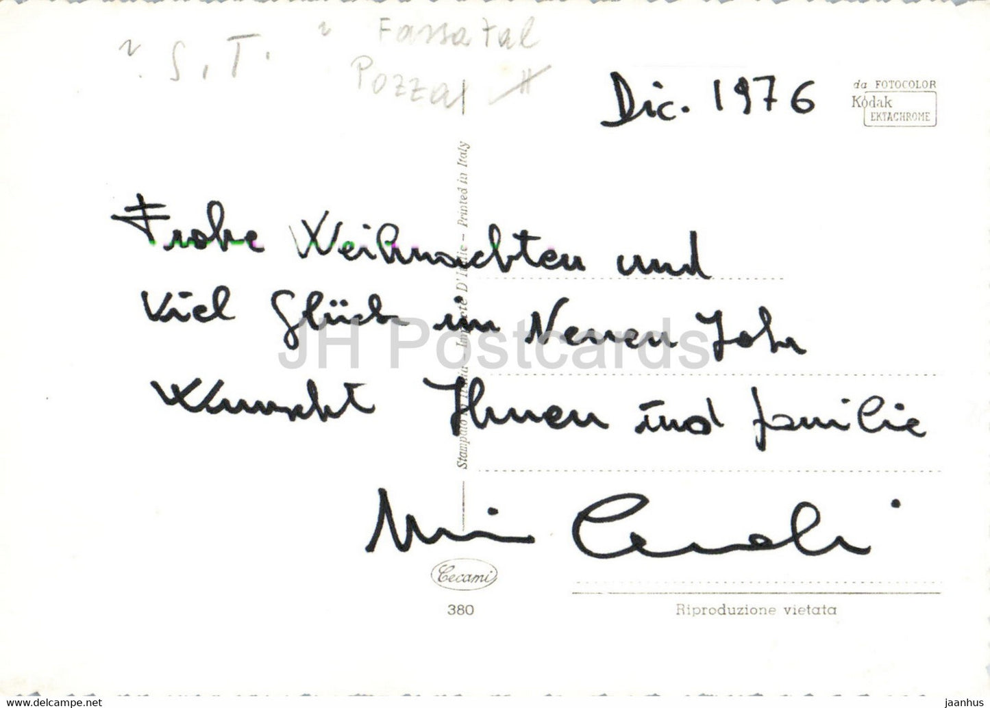 Fassatal - Pozza - Val di Fassa - 1976 - Italy - used