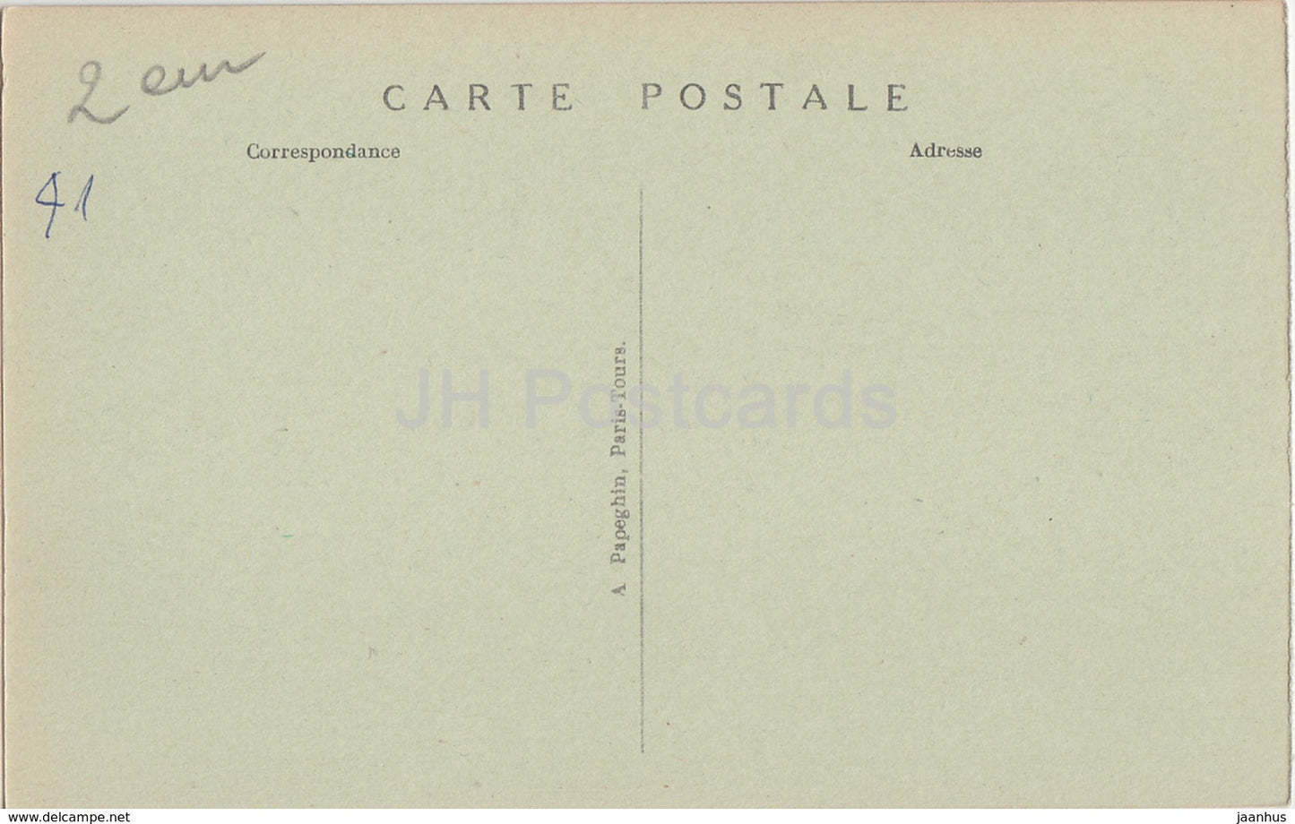 Chambord - Le Chateau - Chambre et lit du Comte de Chambord - Schloss - 21 - alte Postkarte - Frankreich - unbenutzt