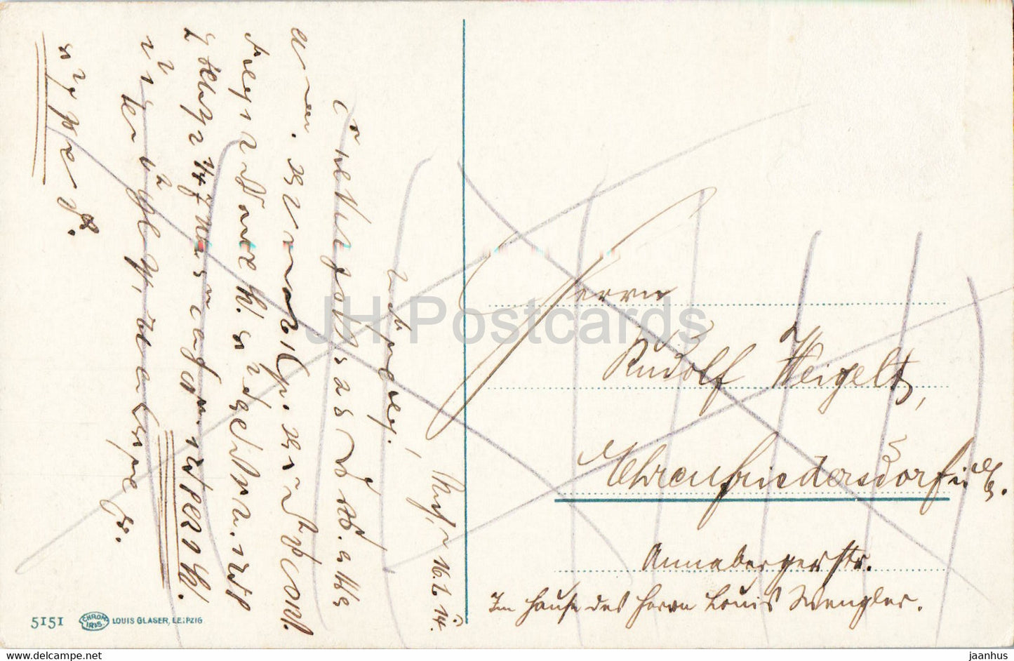 Leipzig - Reichsgericht - 5151 - carte postale ancienne - 1914 - Allemagne - utilisé