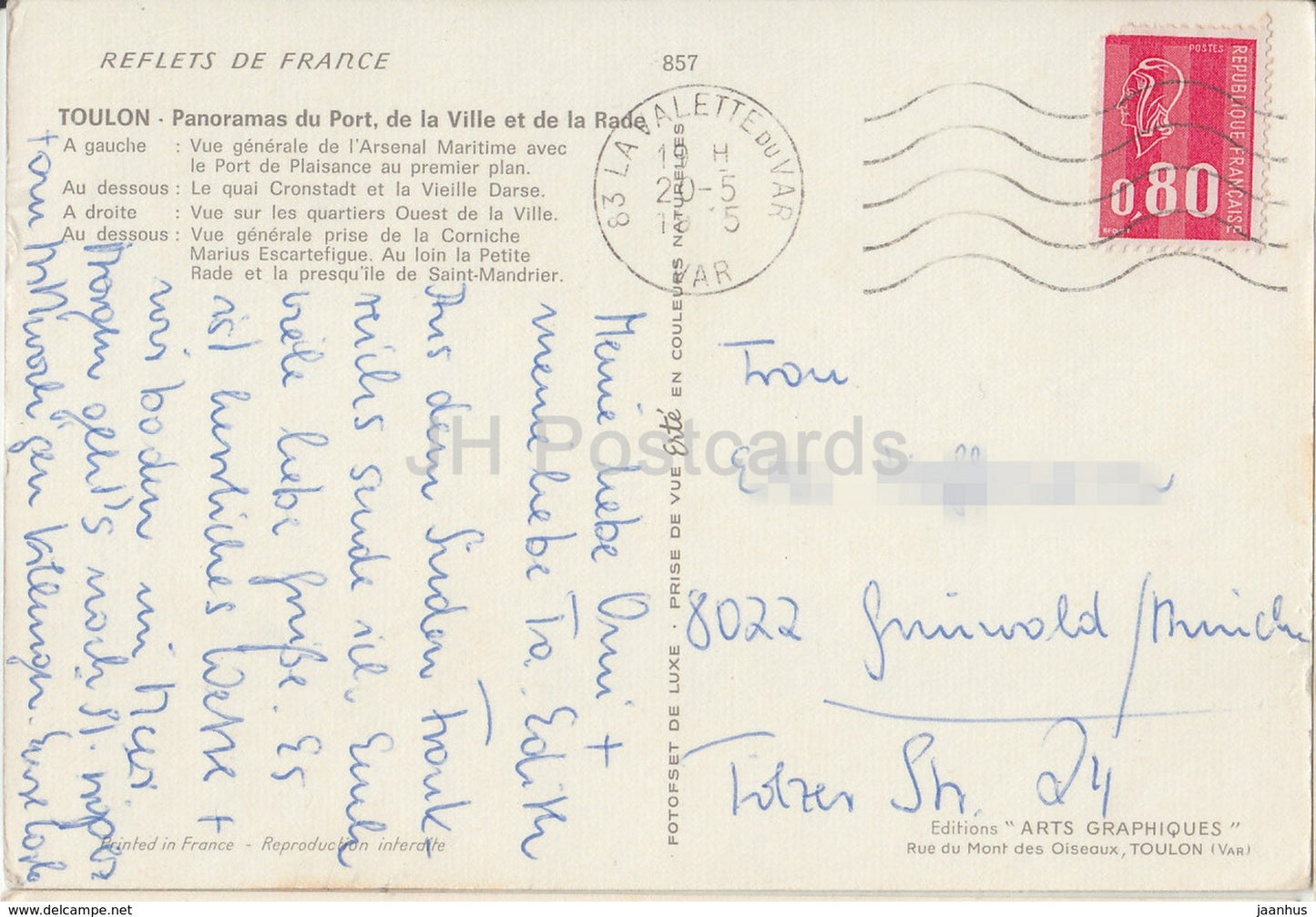 Toulon - Panoramas du Port - de la Ville et de la Rade - 857 - Multiview - Frankreich - gebraucht