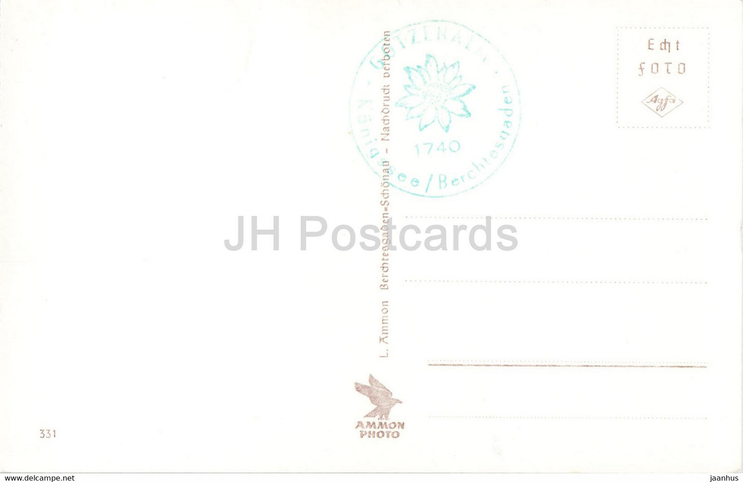 Almfrieden auf der Gotzenalm - Kuh - Tiere - alte Postkarte - Deutschland - unbenutzt