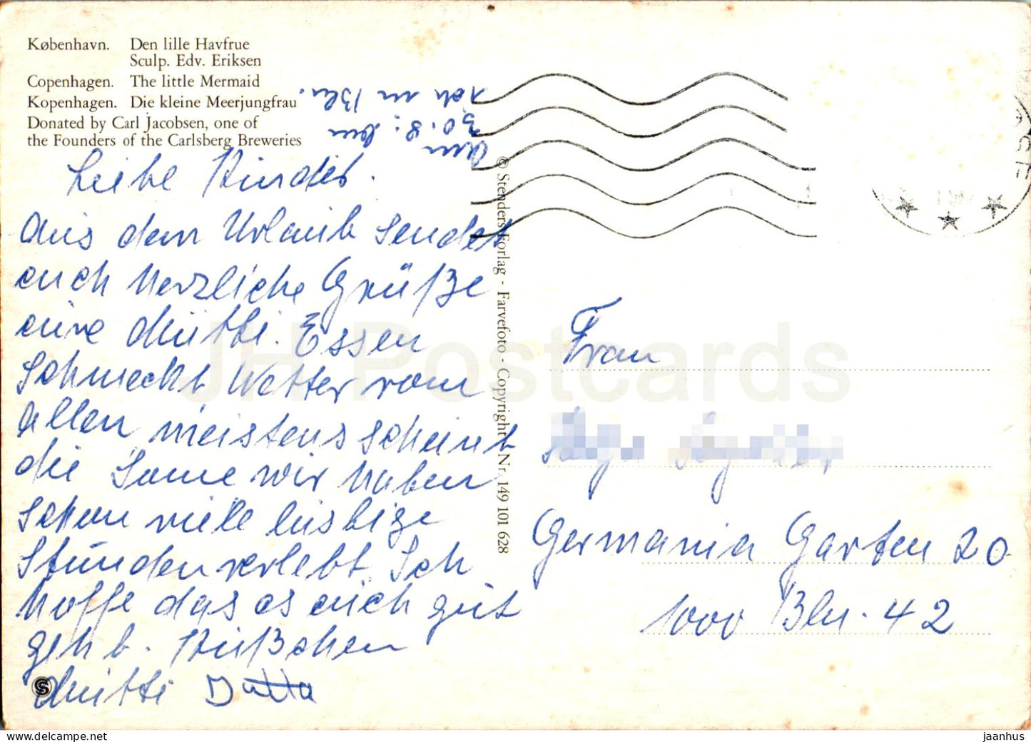 Copenhague - Kobenhavn - Den Lille Havfrue - Petite Sirène - Danemark - occasion