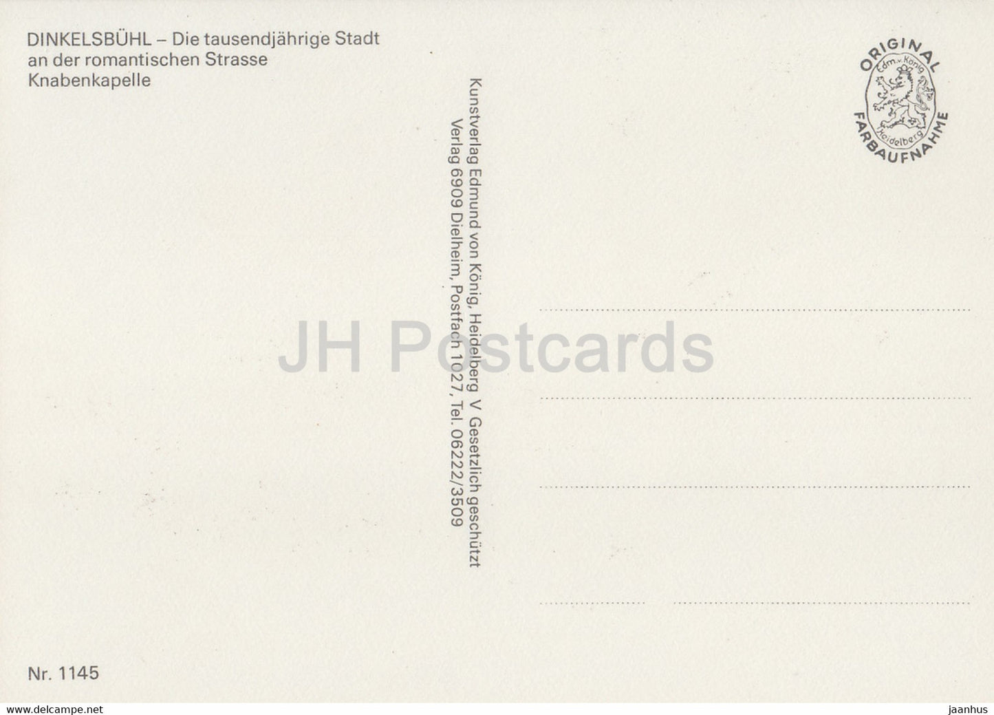 Dinkelsbuhl - Die tausendjahrige Stadt - Knabenkapelle - drummers - Germany - unused