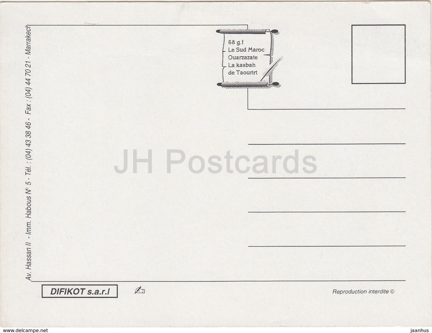 Le Sud Maroc Ouarzazate - La kasbah de Taorirt - Morocco - unused
