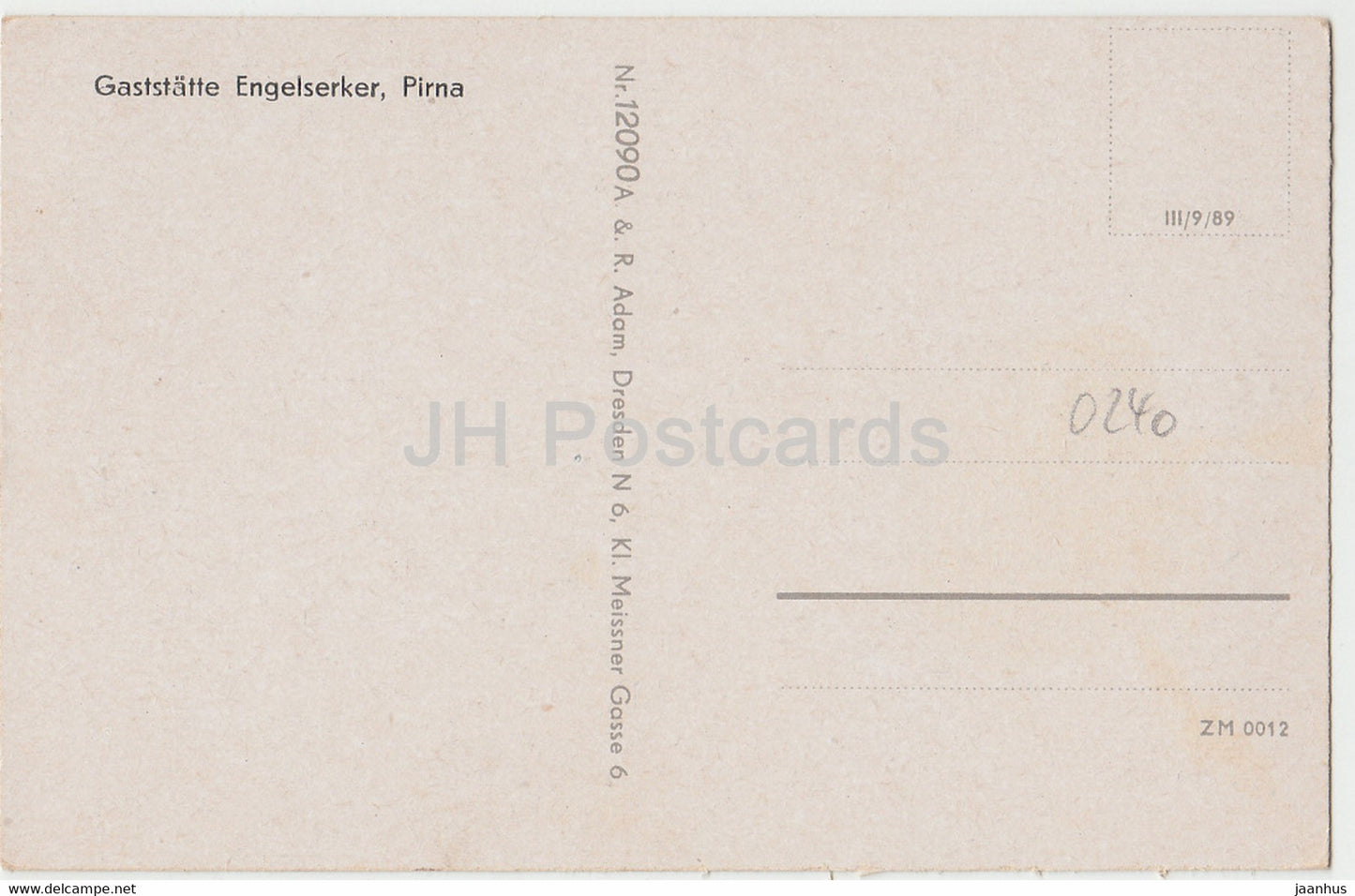 Pirna - Engelserker - Deutschland DDR - unbenutzt