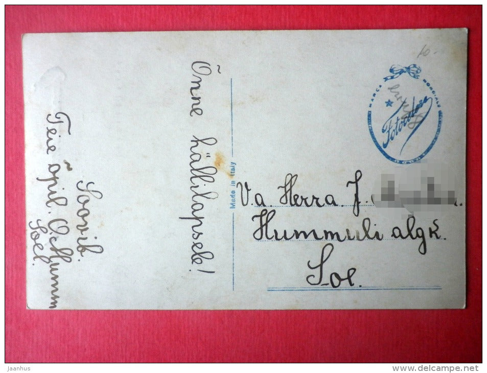 baby - Superfot 1078 - Fotocelere - Italy - old postcard - circulated in Estonia - JH Postcards