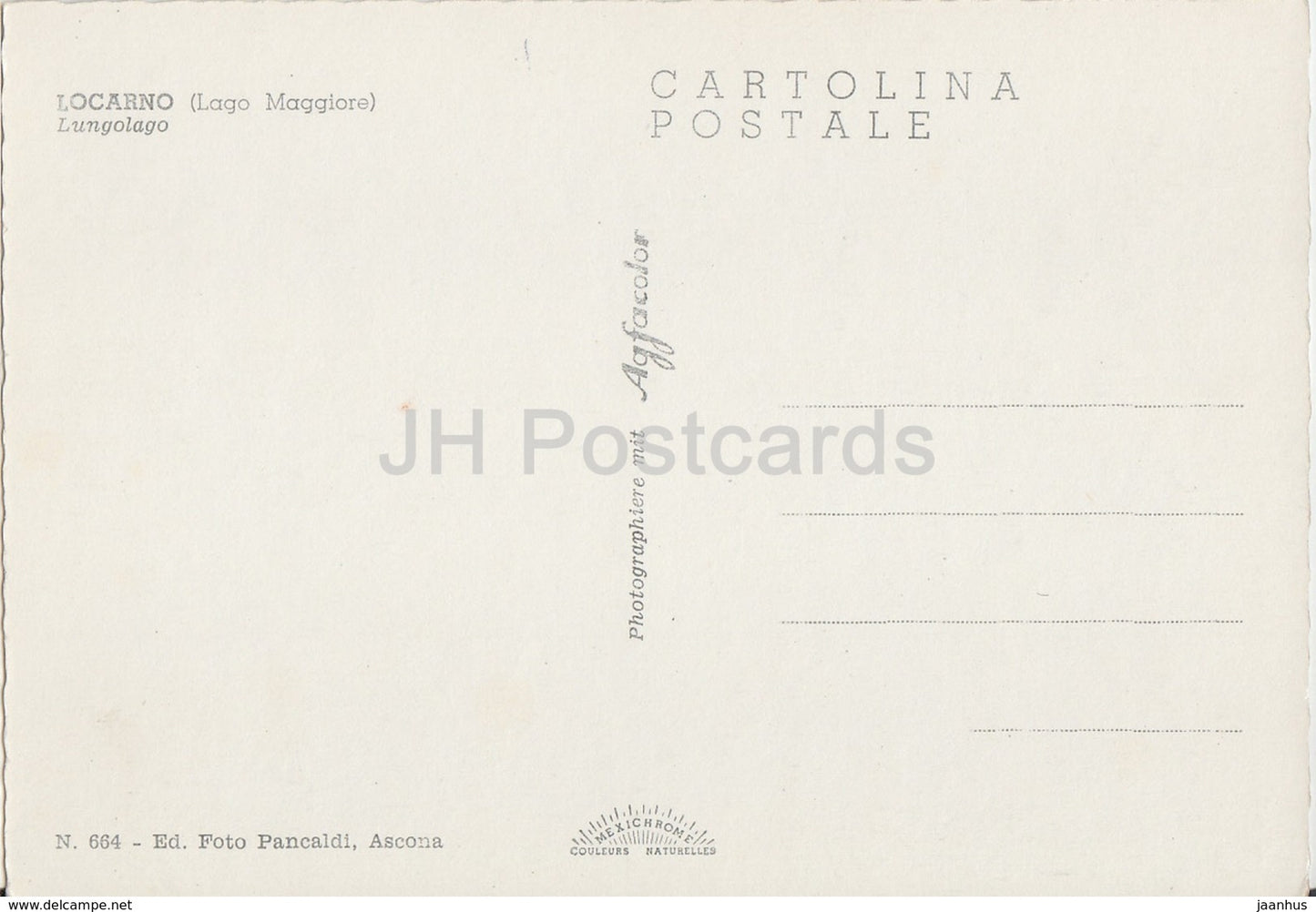 Locarno - Lago Maggiore - Lungolago - Switzerland - unused