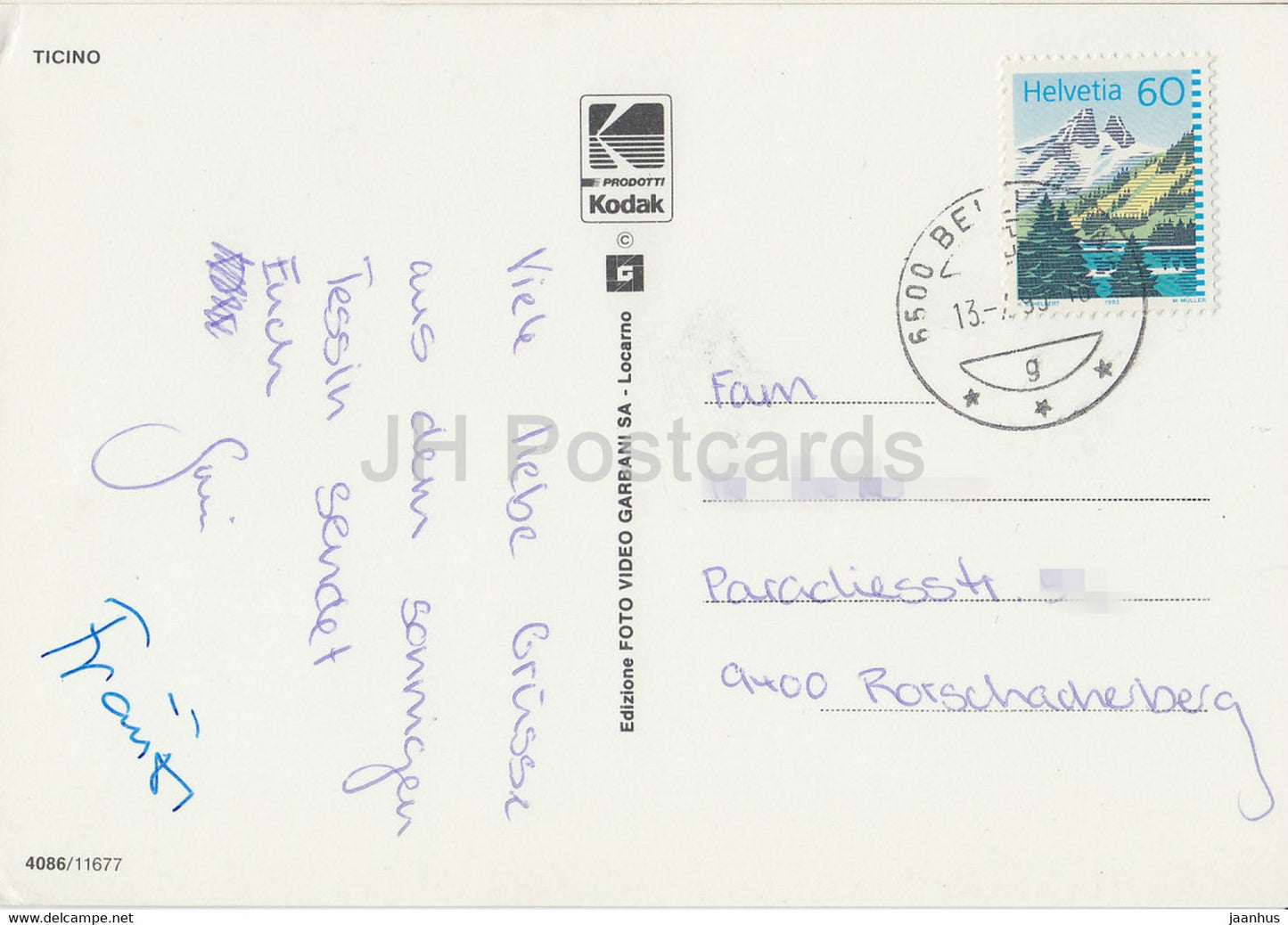 Ticino - palm trees - Switzerland - used