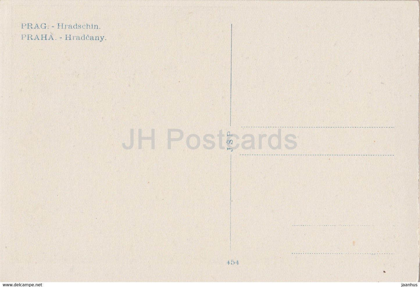 Praha - Prague - Prag - Hradschin - Hradcany - old postcard - 454 - 1 - Czech Republic - unused
