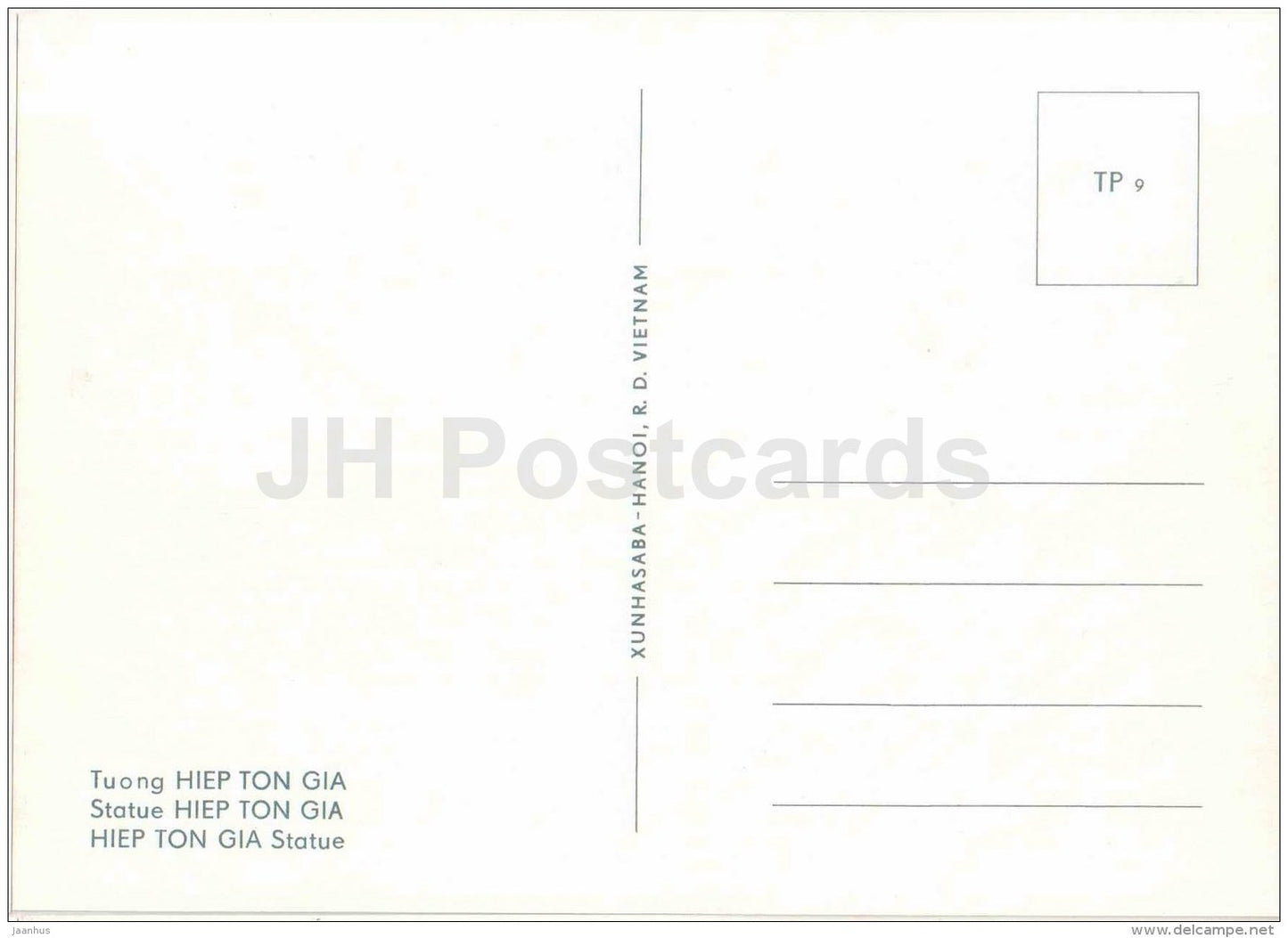 statue Hiep Ton Gia - Tay Phuong Pagoda - sculptures figures - Buddhism - religion - Vietnam - unused - JH Postcards