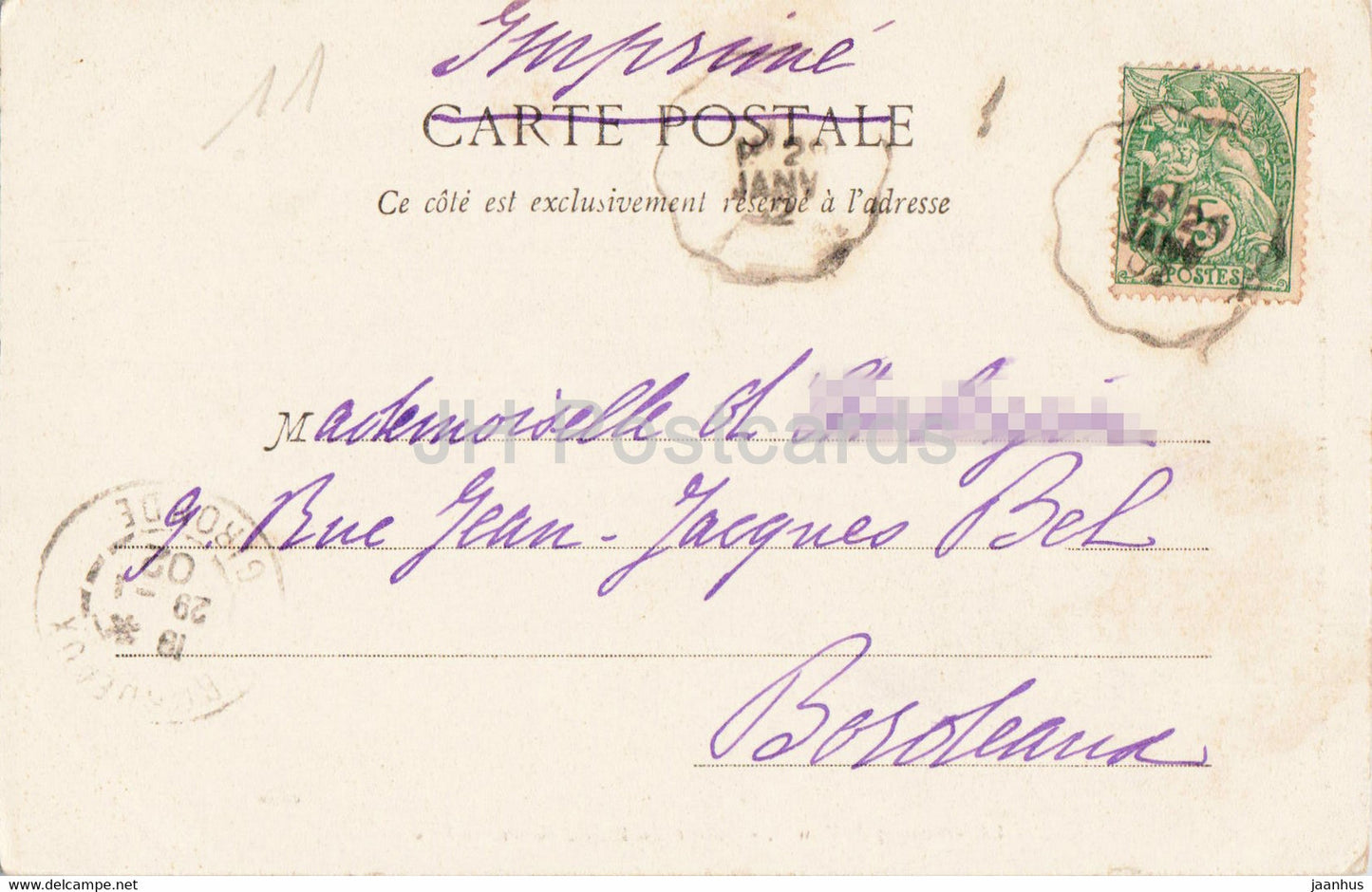 Vallee de l'Aude - Entrée du Defile de Pierre Lys - 13 - alte Postkarte - 1902 - Frankreich - gebraucht