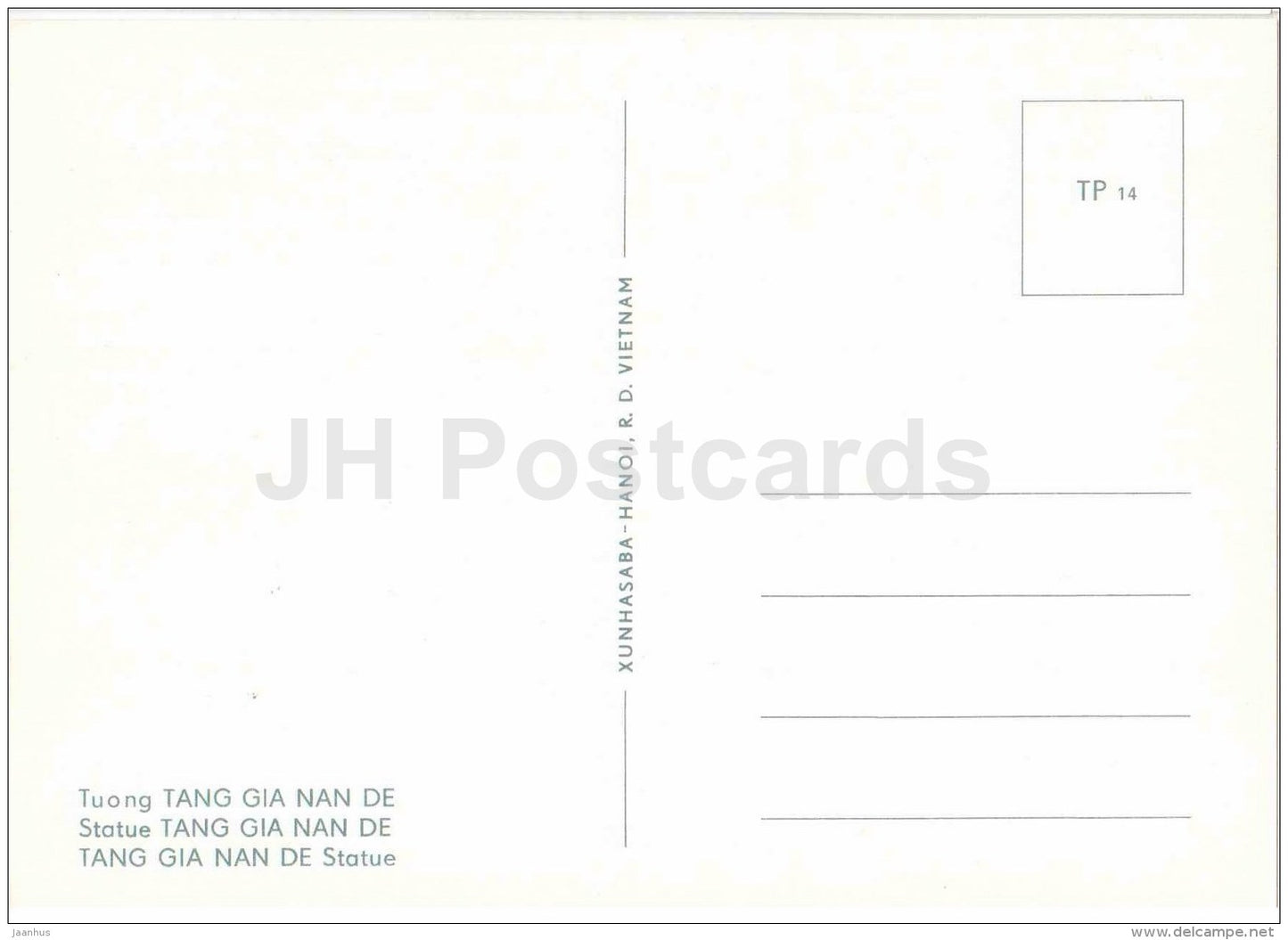 statue Tang Gia Nan De - Tay Phuong Pagoda - sculptures figures - Buddhism - religion - Vietnam - unused - JH Postcards