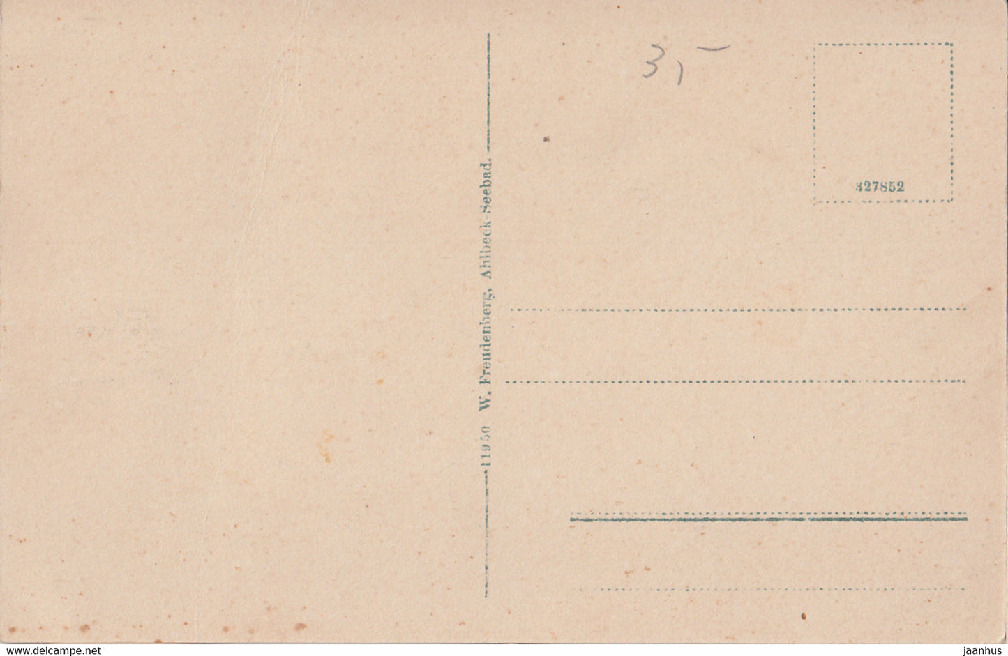 Seebad Ahlbeck - Strandpartie - beach - old postcard - Germany - unused