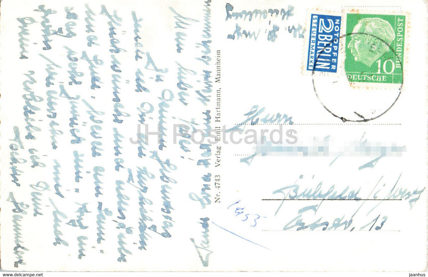 Heidelberg - 4743 - old postcard - Germany - used