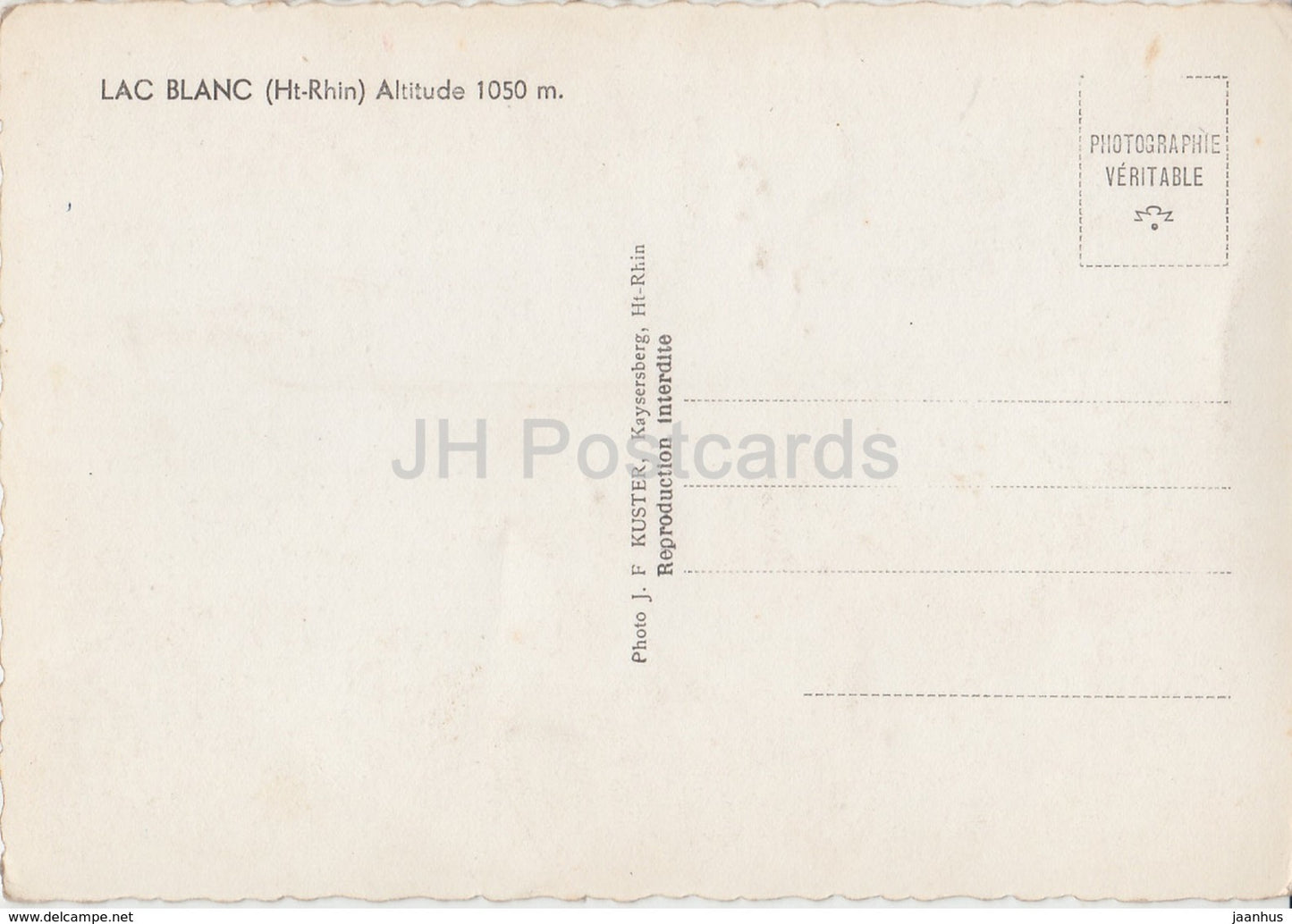 Lac Blanc 1050 m - lac Blang - France - inutilisé