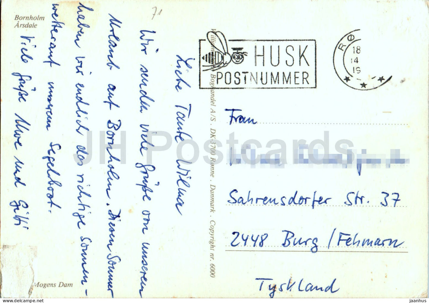 Bornholm - Arsdale - poisson fumé - hareng - 6000 - Danemark - utilisé