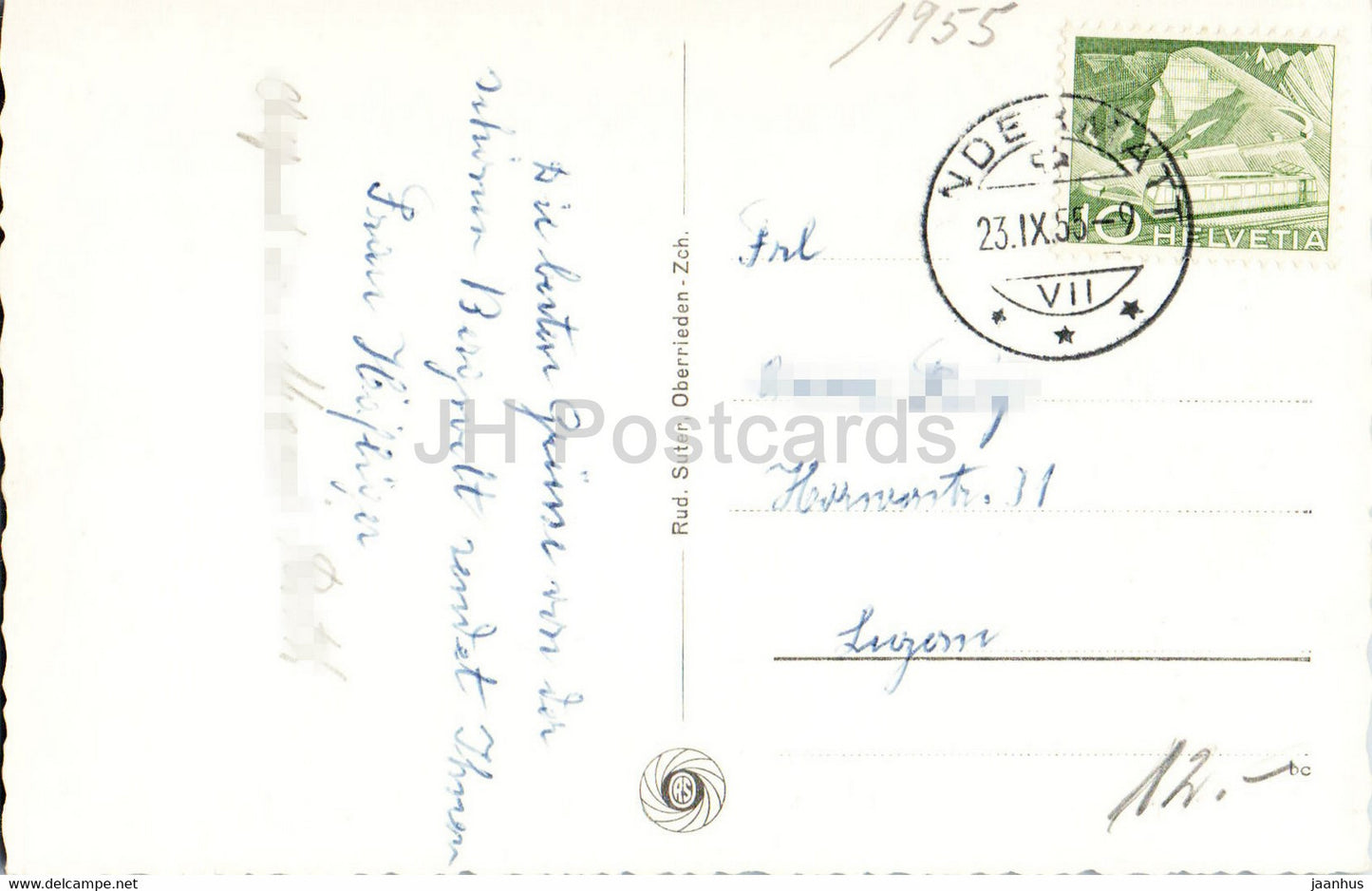 Andermatt gegen die Furka - 905 - carte postale ancienne - 1955 - Suisse - utilisé