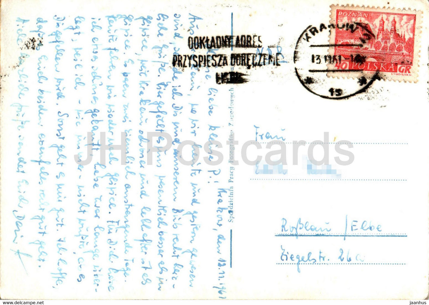 Krakow - Sukiennice - The Cloth Hall - 1961 - Poland - used